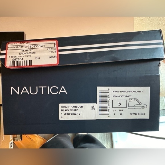 Nautica kids street style Wharf Harbour high-top sneaker - Picture 3 of 8